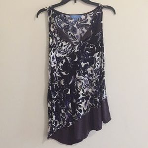 multi colored marbled Vera Wang shirt